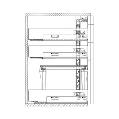 Hettich 9209612 Rysunek Techniczny Kontener M11 Set 2