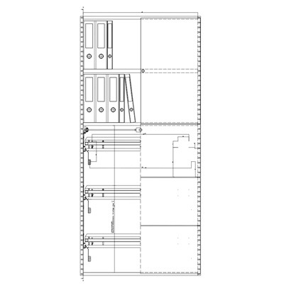 Hettich 9155191 Rysunek Techniczny Szafa M11 Set 3