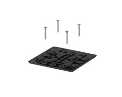 HETTICH 9243049 LegaDrive Systems Mocowanie nogi stołowej, szary