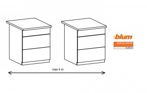 K-BLUM Servodrive komplet 2/6/650 mm