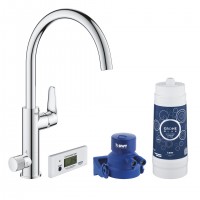 GROHE 30385000 Blue Pure BauCurve zestaw startowy C-outlet chrom