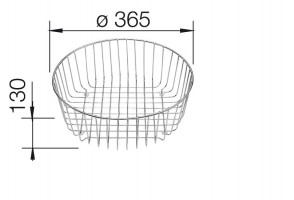 BLANCO 220574 kosz na naczynia stal nierdz.do RONDOSOL, RONDOSET, RONDOVAL