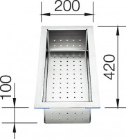 BLANCO 219649 Odsączarka stal nierdzewna  420x200 do ZEROX