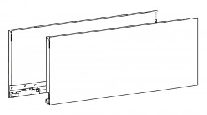 HETTICH 9255044 AvanTech You bok 187/270 srebrny L