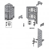 BLUM Z33D00E0A6 Space Corner Antaro syncromotion szary