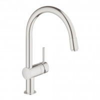 GROHE 30434DC0 Bateria Gniazdko VENTO C z wysuwanym aeratorem Supersteel