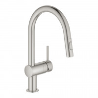 GROHE 30438DC0 Bateria VENTO C-odpływ podwójny wysuwany prysznic supersteel