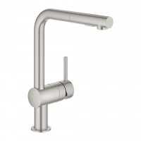 GROHE 30436DC0 Baterie VENTO L-výpusť duální vytahovací sprška supersteel