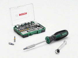 BOSCH 2607017331 27dílná ráčnová sada + ruční šroubovák