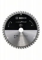 BOSCH 2608837687 Pilový kotouč Standard for Wood pro AKU pily 165×1,5×20mm, 48