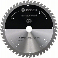 BOSCH 2608837705 Pilový kotouč Standard for Wood pro AKU pily 190×1,6×20mm, 48