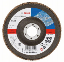 BOSCH 2608603659 Lamelový brusný kotouč X431, Standard for Metal 125 mm, P120