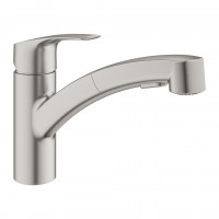 GROHE 30305DC1 Baterie Eurosmart vytahovací duální sprška supersteel