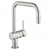 GROHE 30435DC0 Baterie VENTO U-výpusť s vytahovacím perlátorem supersteel