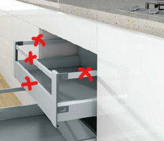 K-HETTICH ArciTech, wewnętrzna, srebrny, 550/94/218, 40kg, SiSy