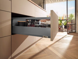 BLUM zestaw Merivobox E reling 450mm 40kg, Orion szary