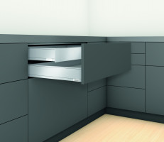 K-BLUM Legrabox M 550mm/40 kg, Blumotion/TOB, karbon czarny CS-M, wkręt