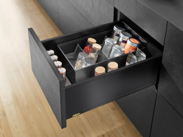 K-BLUM Legrabox C Pure 270mm/40 kg, Blumotion/TOB, karbon czarny CS-M, expando