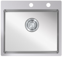 StrongSinks S3 Zlewozmywak Duna 500, rozm.500 x 505 mm nierdz., mimośród