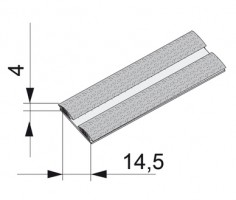 SEVROLL 20288-SV szczotka odbojowa bez kleju 14x4mm biała