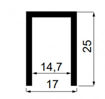 SEVROLL 214-820 U profil stalowy 6 m srebrny