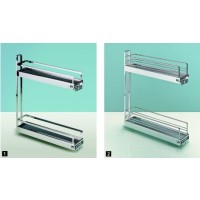 HETTICH 9207579 Szuflada z frontem ARENA CLASSIC 90°, srebrna, 2-piętra