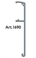 TERNO listwa maskująca alu 3m 1690/N, czarna anodowana