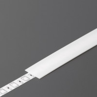 StrongLumio listwa maskująca do LED profili nasuwana mleczna 1000mm