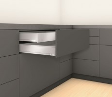 K-BLUM Legrabox M 500 mm/70 kg, Tip-on, stal nierdzewna, śruba