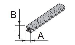 SEVROLL szczotka odbojowa bez kleju 14,5x4 mm, 50 m