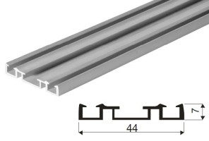 SEVROLL 03728 Simple tor dolny 2,5 m srebrny