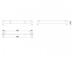 MILADESIGN stelaż niski Mobilar M6307-K biały