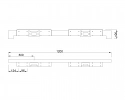 MILADESIGN stelaż niski Quark Q7212-K biały