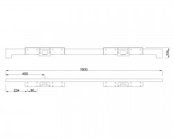 MILADESIGN stelaż niski Quark Q7216-K antracyt