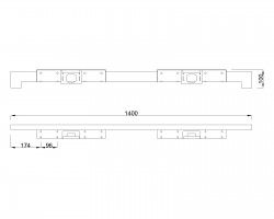 MILADESIGN stelaż niski Quark Q7214-K antracyt