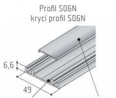 S-S06N profl maskujący alu 2,5m stal nierdzewna