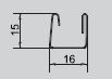 IC-10mm Profil poziomy klon 2,4m