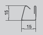 IC-4 mm Profil prowadzący biały 2,4 m