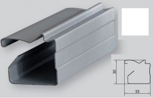 IC-10mm Profil pionowy szeroki (Classic) biały  2,75m