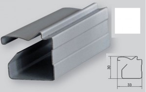 IC-4mm Profil pionowy szeroki (Classic) biały  2,75m