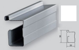 IC-10 mm Profil pionowy standard, biały, 2,75 m