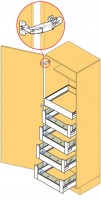 K-BLUM SpaceTower Legrabox C Pure, biały SW-M, KB-450 mm