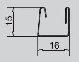 IC-Profil  10mm 2,4m arktyczne srebro