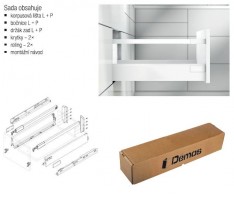 BLUM sada Antaro D 450 mm/65 kg, Blumotion/TOB, szary R9006