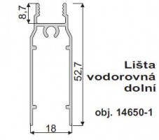 IC-Dolna listwa maskująca 10 mm 5 m szampan