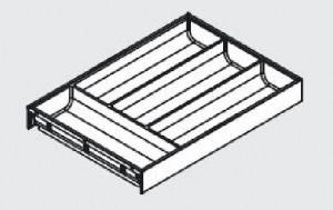 BLUM ZC7S450BH3 Ambia Line wkład na sztućce 300/450 dąb nebraska