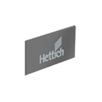 HETTICH 9123005 ARCITECH zaślepka z logo Hettich antracyt