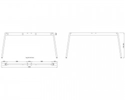 MILADESIGN stelaż Mobilar M6316E–S srebrny