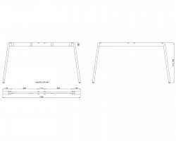 MILADESIGN stelaż Mobilar M6314E–S srebrny