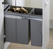 HETTICH 49476 BIN.IT DUO I kosz na śmieci szary